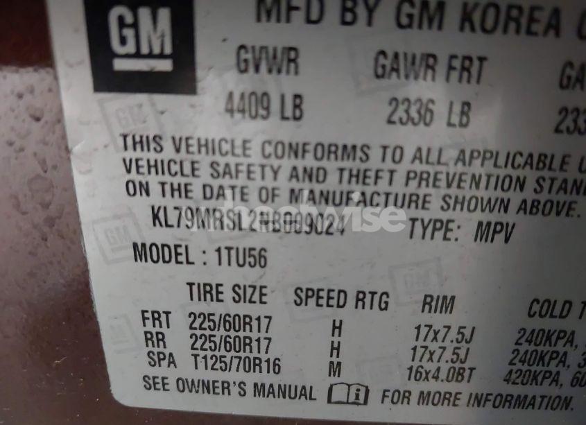 Photo 9 of 2022 Chevrolet Trailblazer AWD LT (VIN KL79MRSL2NB009024)