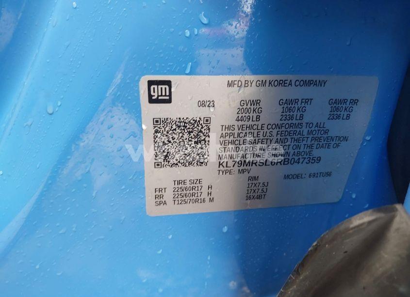 Photo 9 of 2024 Chevrolet Trailblazer AWD LT (VIN KL79MRSL6RB047359)