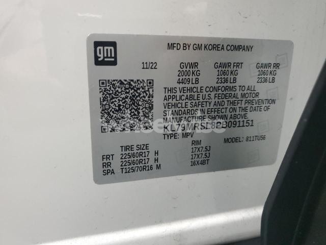 Photo 2 of 2023 CHEVROLET TRAILBLAZER LT (VIN KL79MRSL8PB091151)