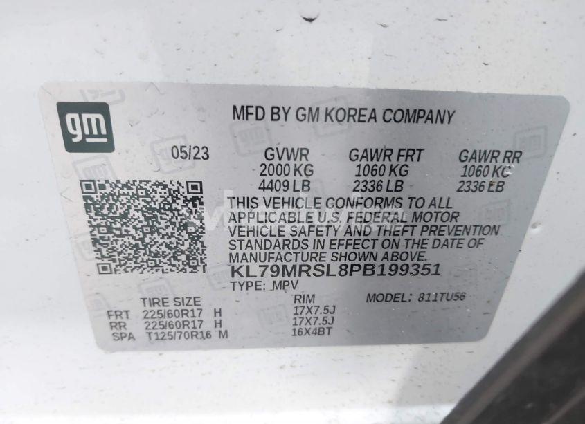 Photo 9 of 2023 Chevrolet Trailblazer AWD LT (VIN KL79MRSL8PB199351)