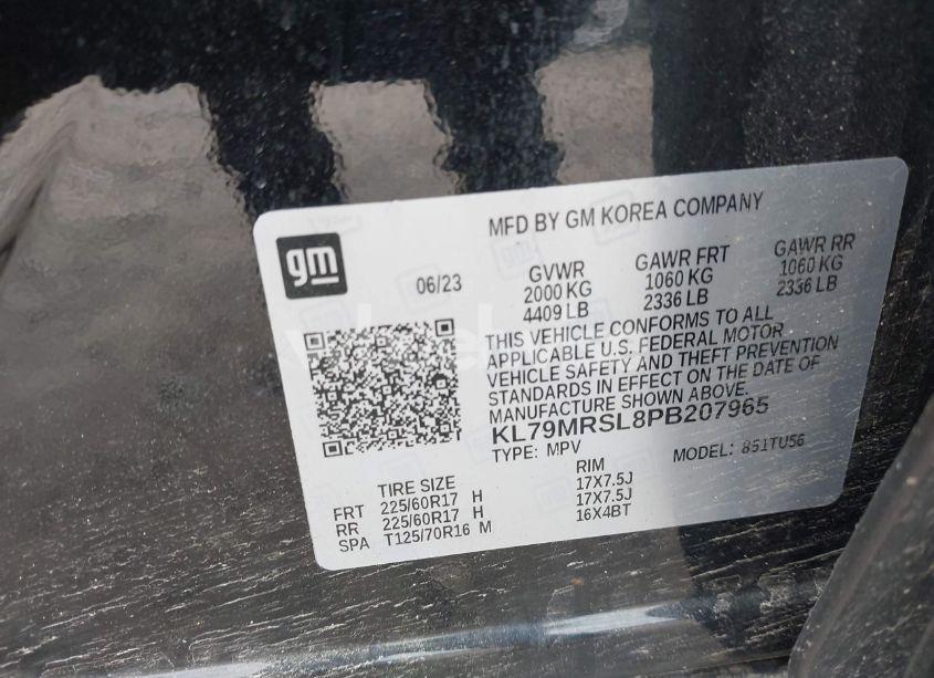 Photo 9 of 2023 Chevrolet Trailblazer AWD LT (VIN KL79MRSL8PB207965)