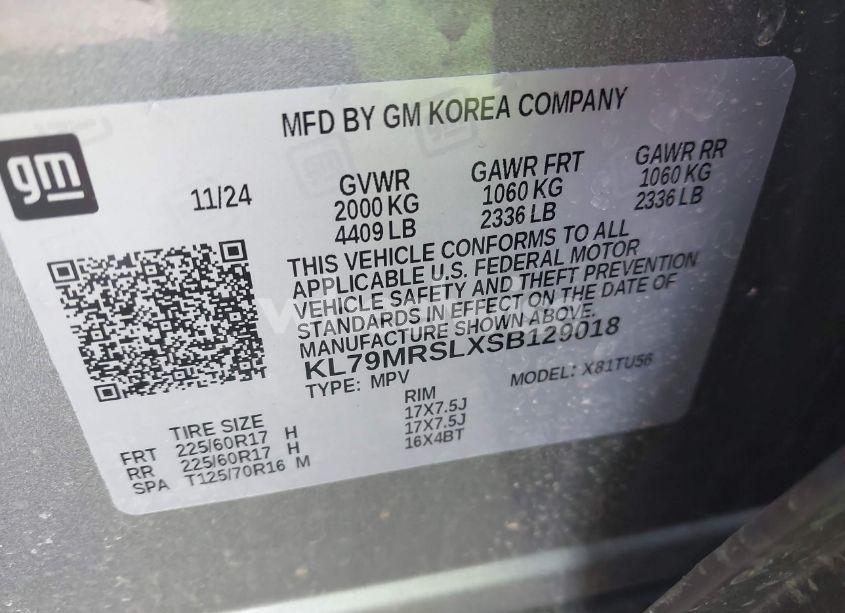 Photo 9 of 2025 Chevrolet Trailblazer AWD LT (VIN KL79MRSLXSB129018)