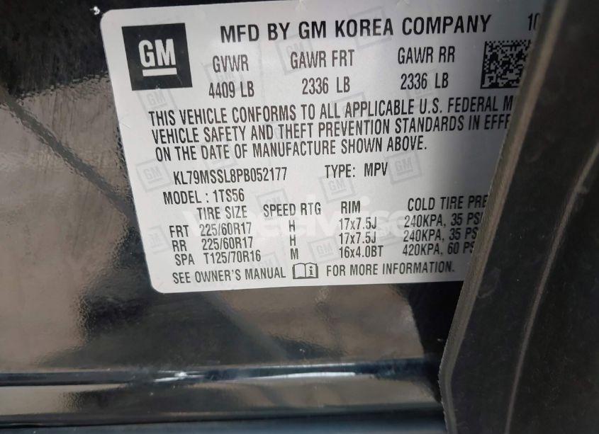 Photo 9 of 2023 Chevrolet Trailblazer AWD ACTIV (VIN KL79MSSL8PB052177)