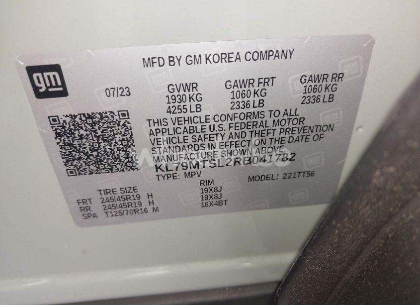 Photo 9 of 2024 Chevrolet Trailblazer FWD RS (VIN KL79MTSL2RB041782)