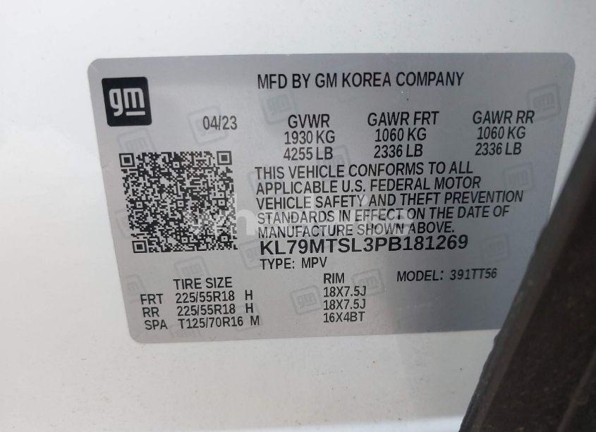 Photo 9 of 2023 Chevrolet Trailblazer FWD RS (VIN KL79MTSL3PB181269)