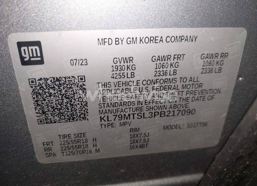 Photo 9 of 2023 Chevrolet Trailblazer FWD RS (VIN KL79MTSL3PB217090)