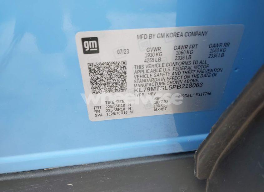 Photo 9 of 2023 Chevrolet Trailblazer FWD RS (VIN KL79MTSL5PB218063)