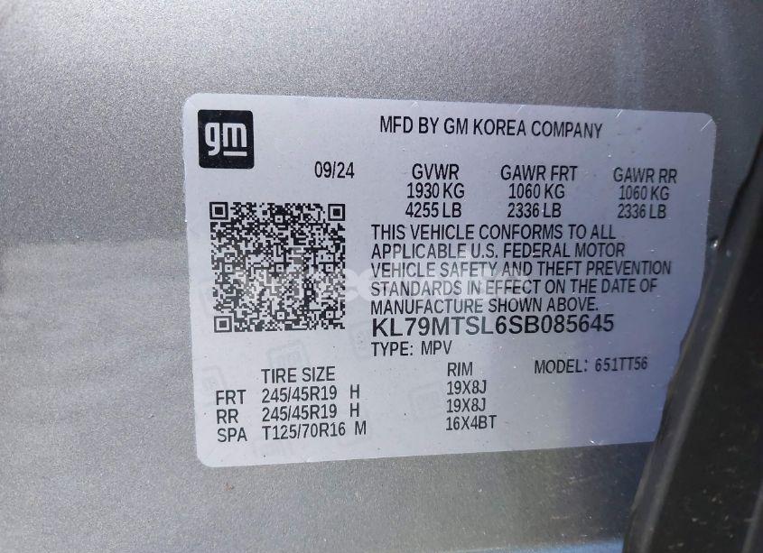 Photo 9 of 2025 Chevrolet Trailblazer FWD RS (VIN KL79MTSL6SB085645)