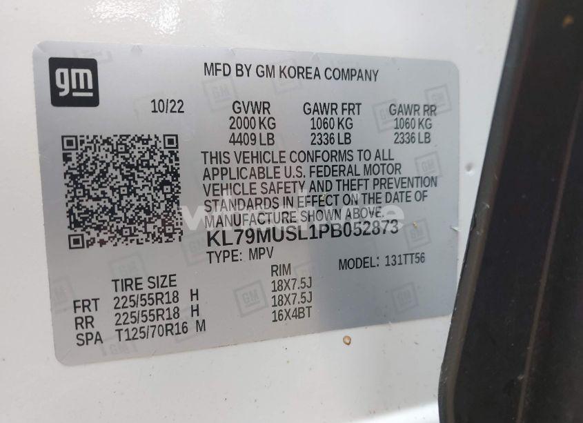 Photo 9 of 2023 Chevrolet Trailblazer AWD RS (VIN KL79MUSL1PB052873)