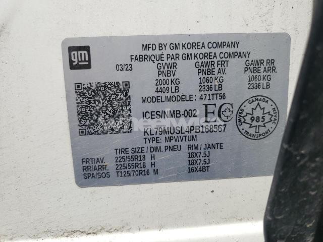 Photo 5 of 2023 CHEVROLET TRAILBLAZER RS (VIN KL79MUSL4PB168567)