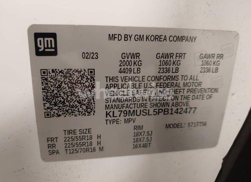 Photo 9 of 2023 Chevrolet Trailblazer AWD RS (VIN KL79MUSL5PB142477)