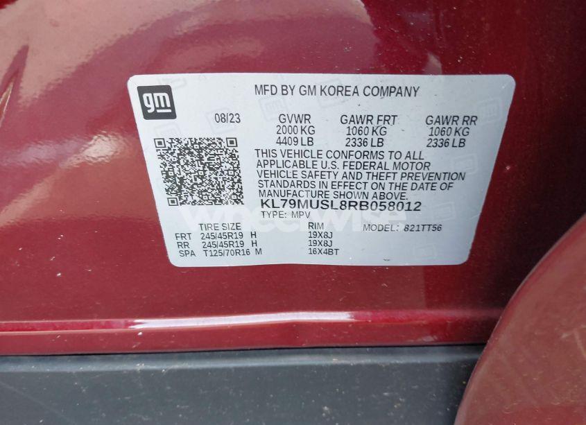 Photo 9 of 2024 Chevrolet Trailblazer AWD RS (VIN KL79MUSL8RB058012)