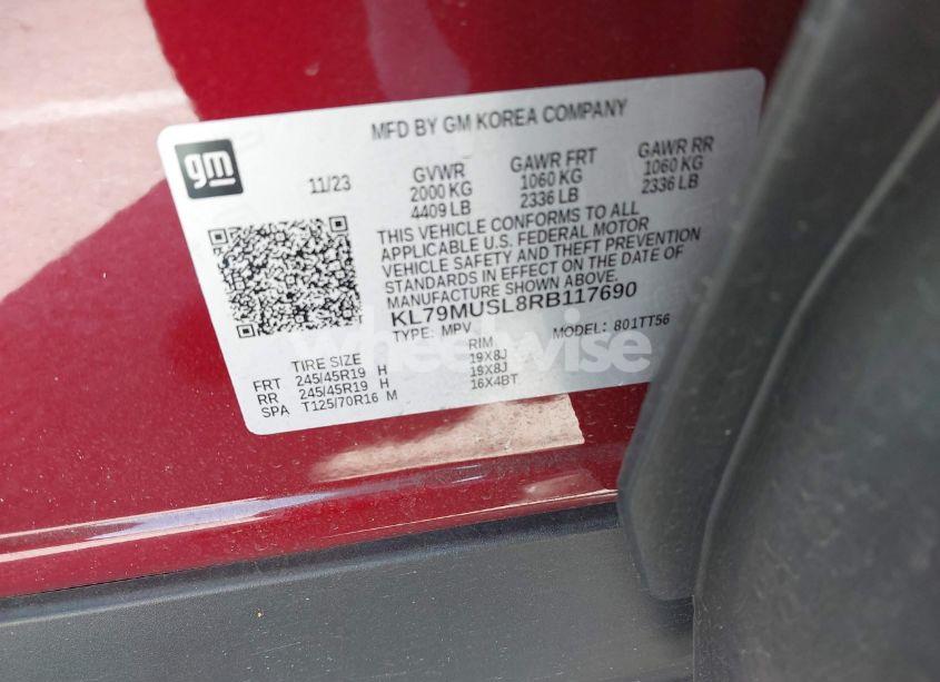 Photo 9 of 2024 Chevrolet Trailblazer AWD RS (VIN KL79MUSL8RB117690)