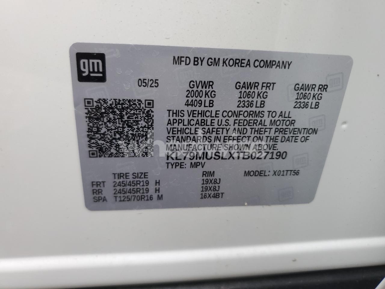 Photo 13 of 2026 CHEVROLET TRAILBLAZER RS (VIN KL79MUSLXTB027190)