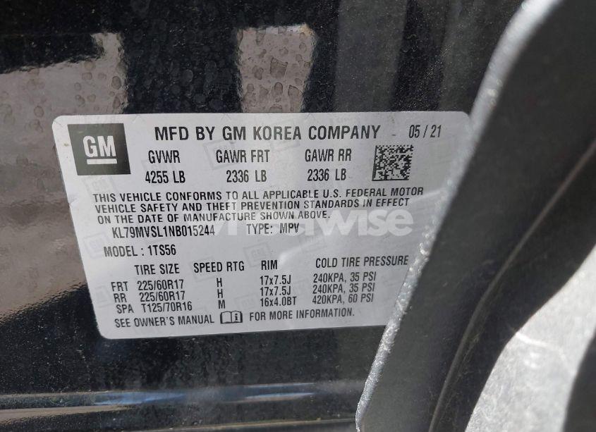 Photo 9 of 2022 Chevrolet Trailblazer FWD ACTIV (VIN KL79MVSL1NB015244)