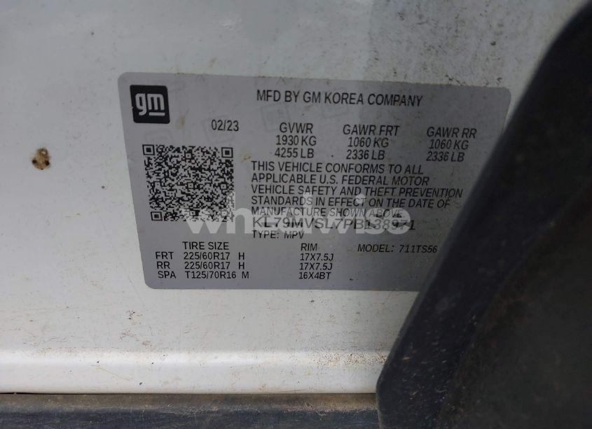 Photo 9 of 2023 Chevrolet Trailblazer FWD ACTIV (VIN KL79MVSL7PB138971)