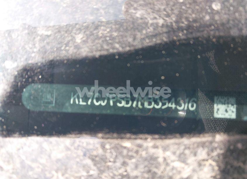 Photo 17 of 2021 Chevrolet Trax AWD LT (VIN KL7CJPSB7MB354316)