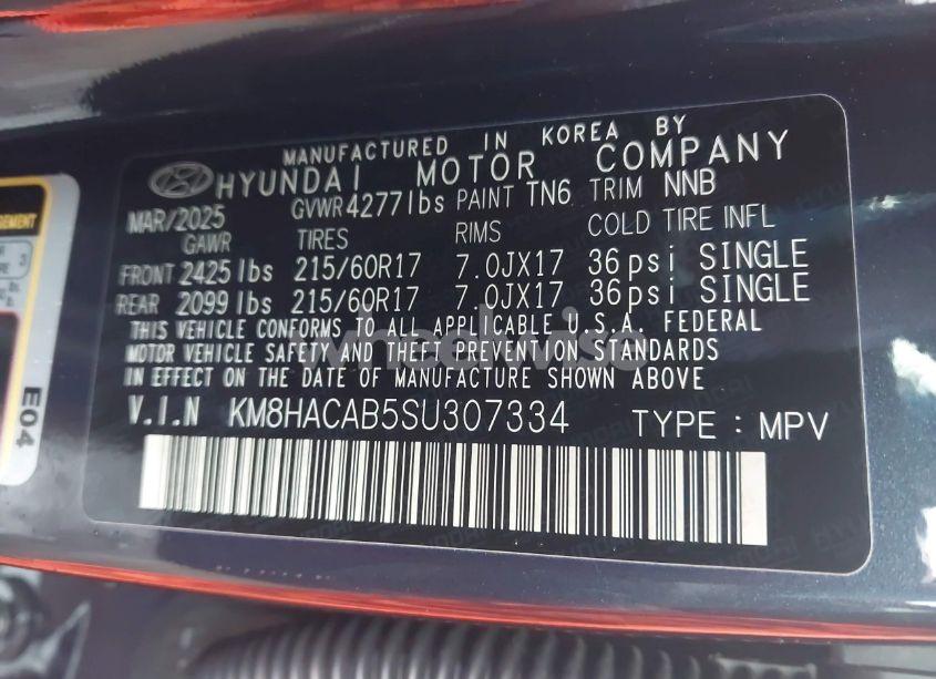 Photo 9 of 2025 Hyundai Kona SE (VIN KM8HACAB5SU307334)