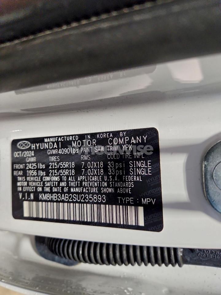 Photo 13 of 2025 HYUNDAI KONA SEL (VIN KM8HB3AB2SU235893)