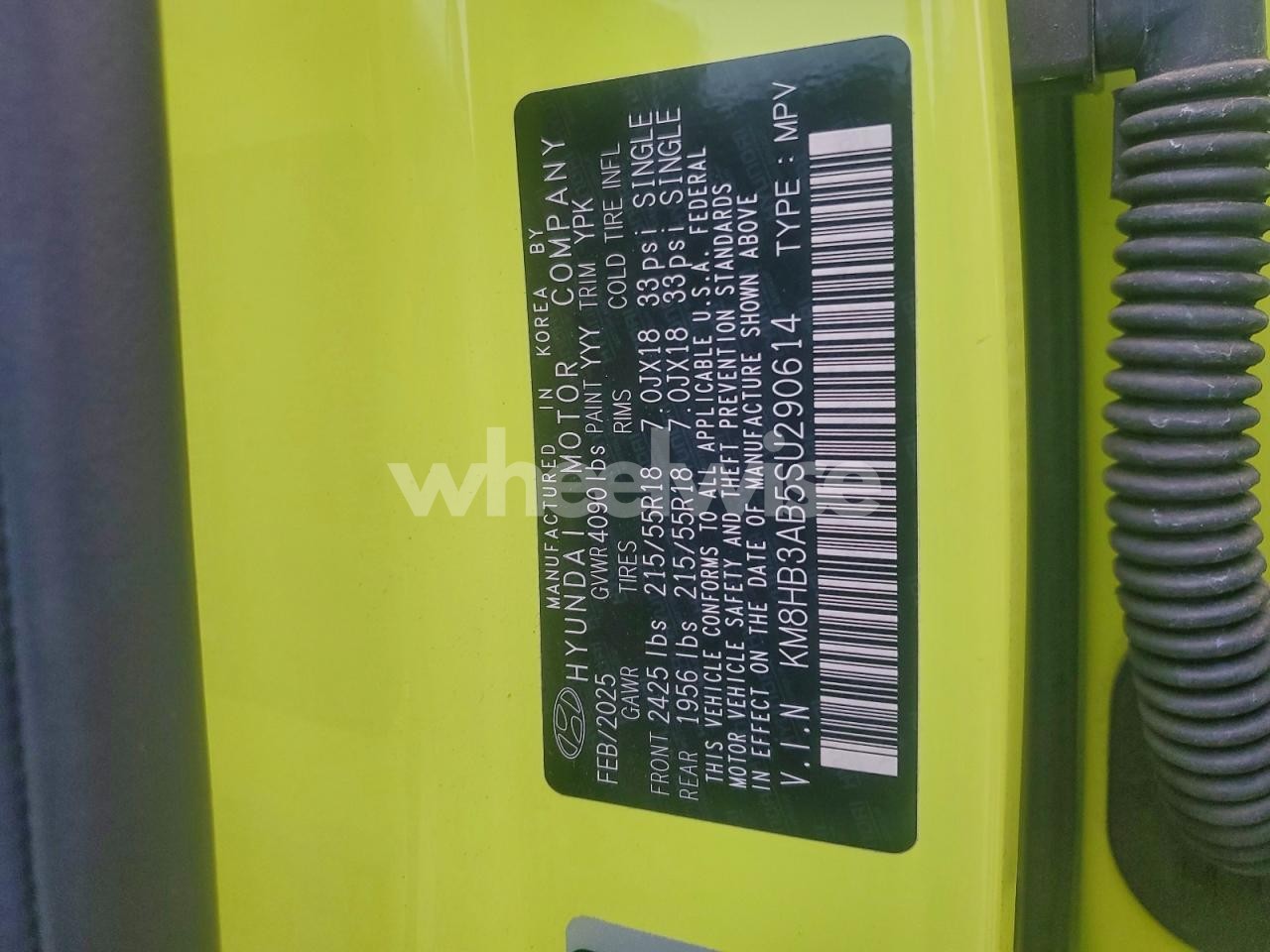 Photo 14 of 2025 HYUNDAI KONA SEL (VIN KM8HB3AB5SU290614)