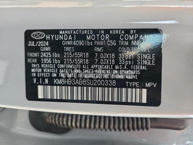 Photo 6 of 2025 HYUNDAI KONA SEL (VIN KM8HB3AB8SU200338)