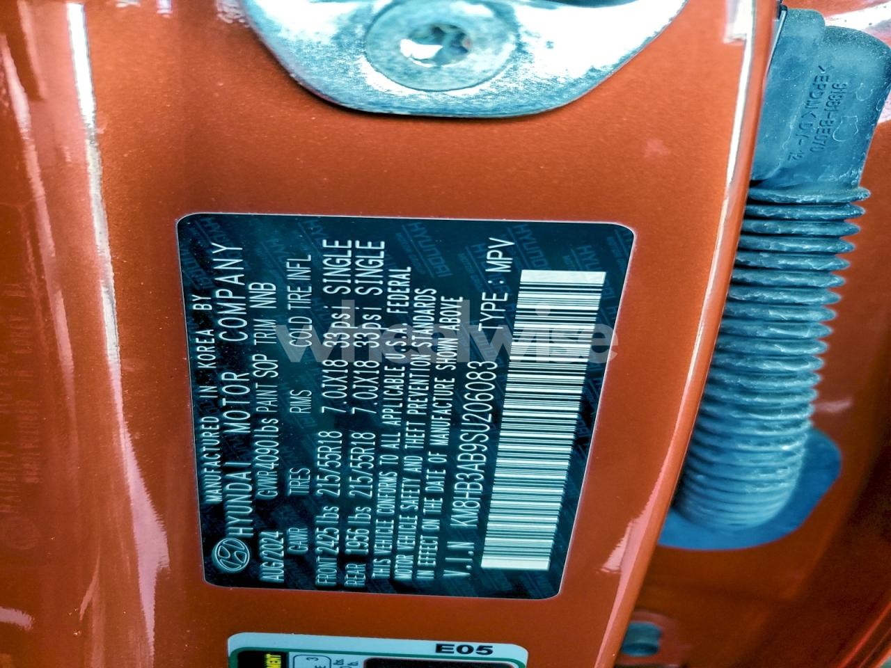 Photo 13 of 2025 HYUNDAI KONA SEL (VIN KM8HB3AB9SU206083)