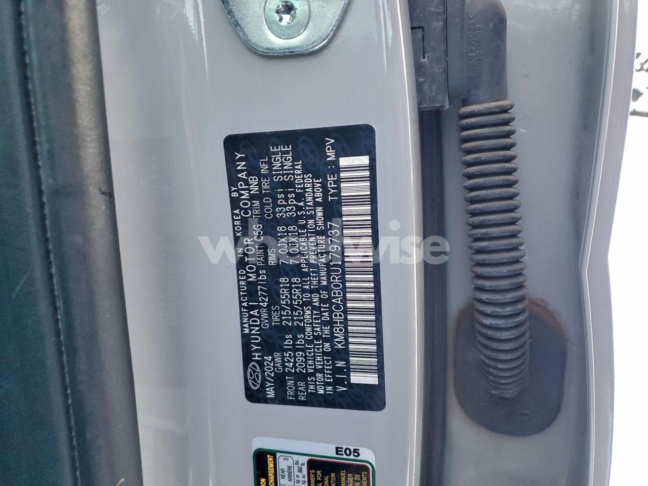 Photo 13 of 2024 HYUNDAI KONA SEL (VIN KM8HBCAB0RU179737)