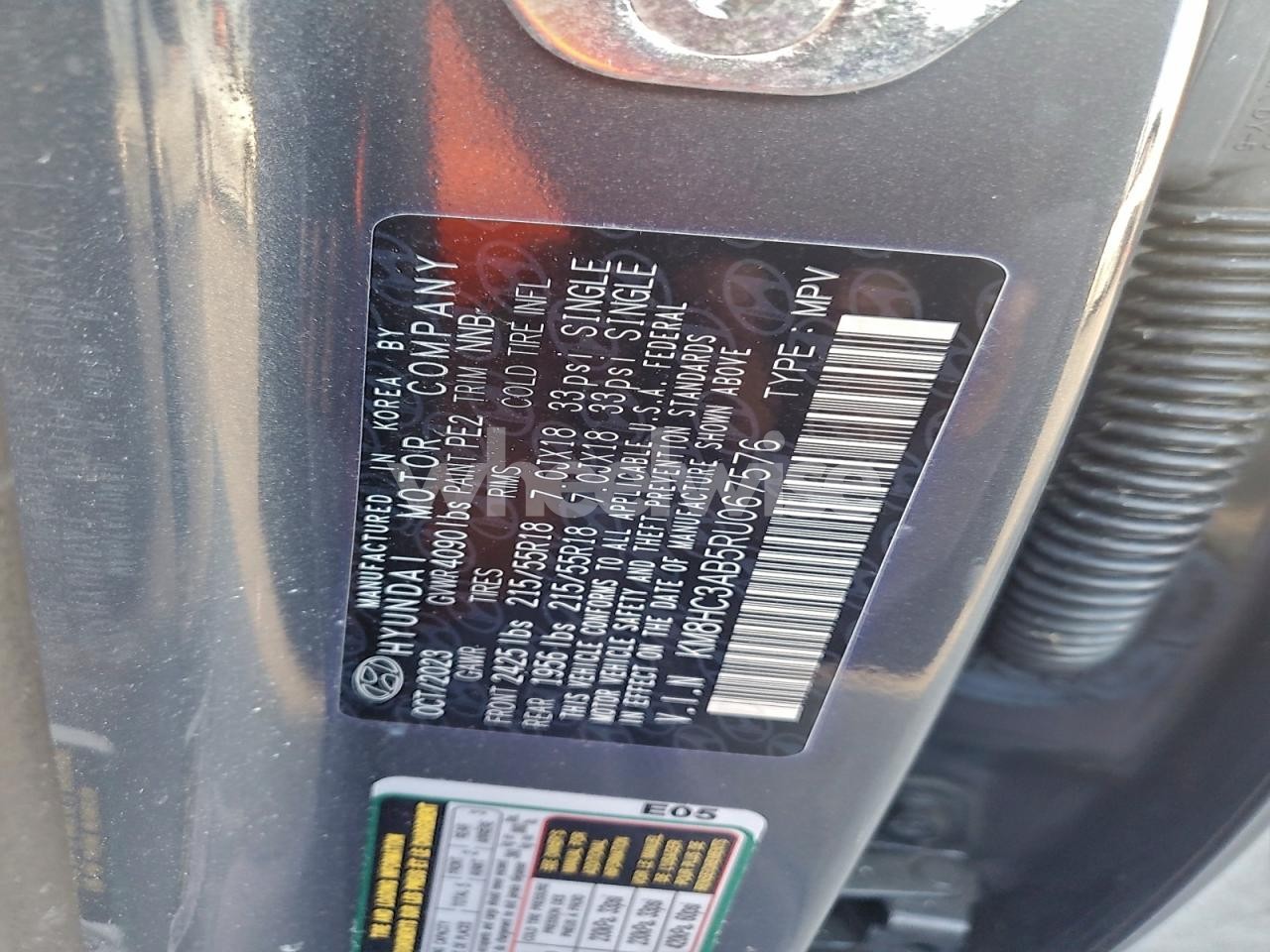 Photo 12 of 2024 HYUNDAI KONA SEL (VIN KM8HC3AB5RU067576)