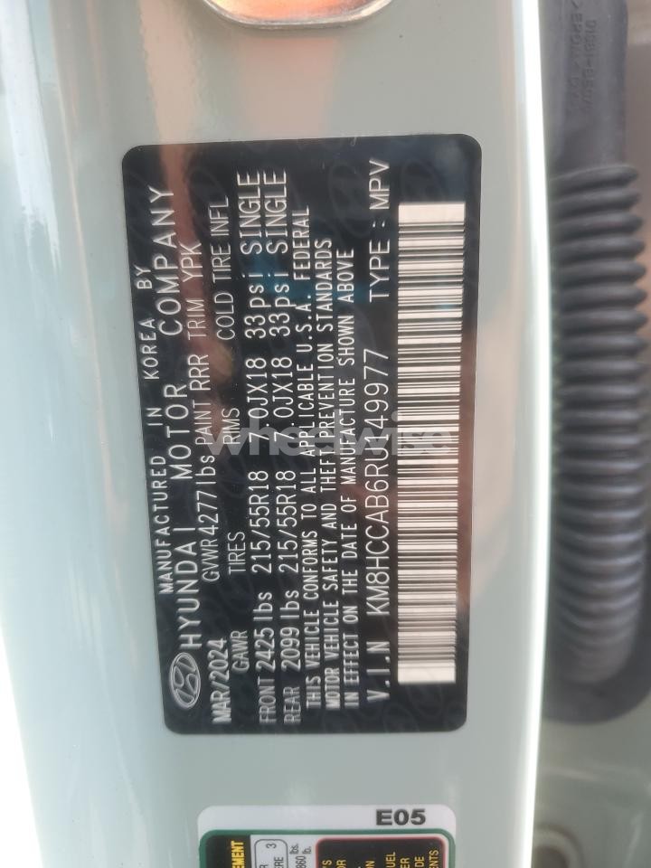 Photo 14 of 2024 HYUNDAI KONA SEL (VIN KM8HCCAB6RU149977)