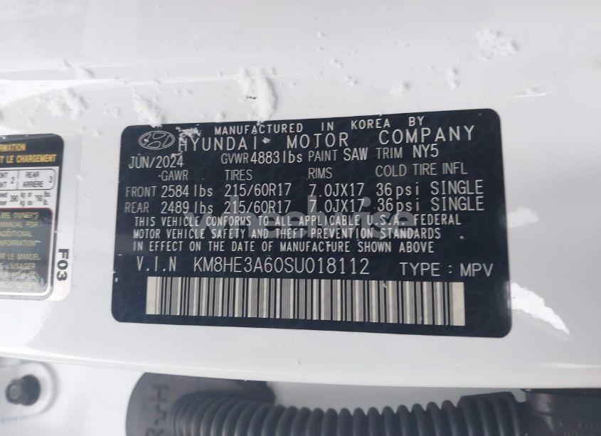 Photo 9 of 2025 Hyundai Kona ELECTRIC LIMITED (VIN KM8HE3A60SU018112)