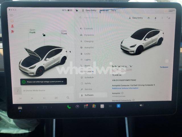 Photo 7 of 2021 TESLA MODEL Y (VIN KM8J33A20HU484801)