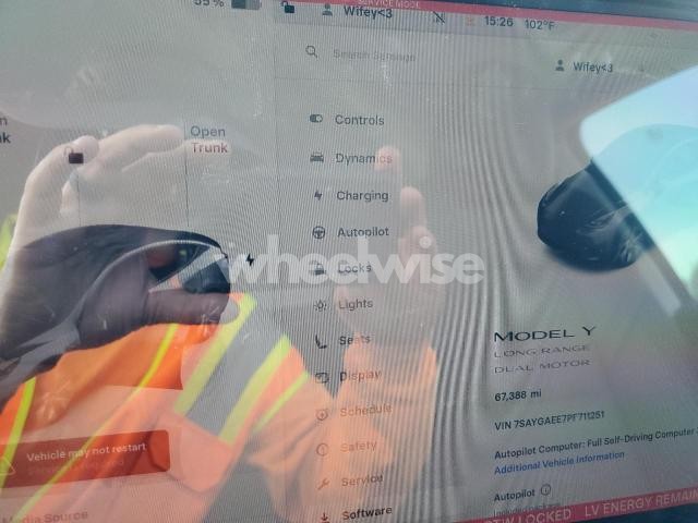 Photo 11 of 2023 TESLA MODEL Y (VIN KM8J33A21GU191973)