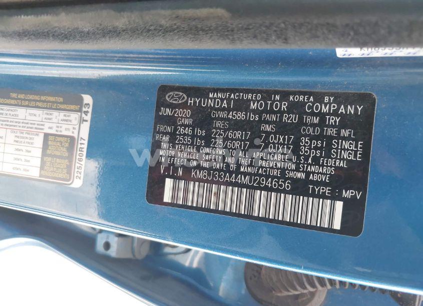 Photo 9 of 2021 Hyundai Tucson VALUE (VIN KM8J33A44MU294656)