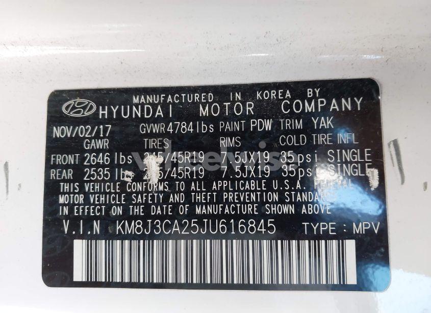 Photo 9 of 2018 Hyundai Tucson LIMITED (VIN KM8J3CA25JU616845)