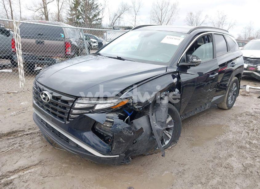 Photo 2 of 2022 Hyundai Tucson HYBRID BLUE (VIN KM8JBCA17NU013721)