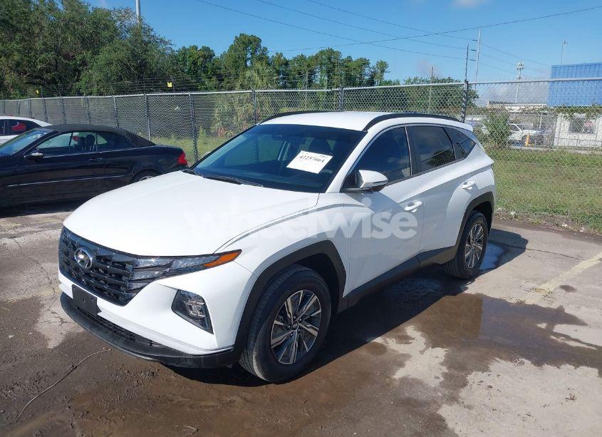 Photo 2 of 2022 Hyundai Tucson HYBRID BLUE (VIN KM8JBCA1XNU015625)
