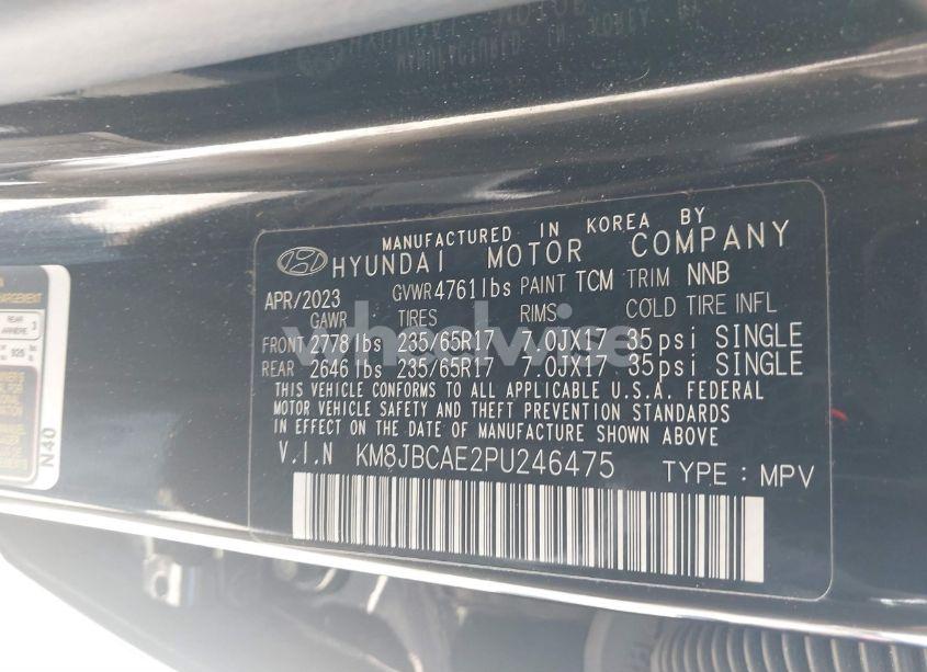 Photo 9 of 2023 Hyundai Tucson SEL (VIN KM8JBCAE2PU246475)