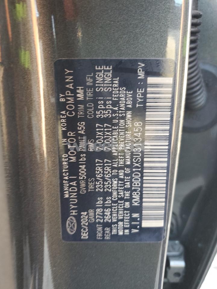 Photo 13 of 2025 HYUNDAI TUCSON BLUE (VIN KM8JBDD1XSU313458)