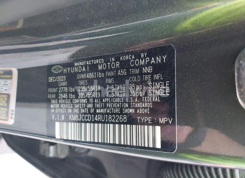 Photo 9 of 2024 Hyundai Tucson HYBRID SEL CONVENIENCE (VIN KM8JCCD14RU182268)