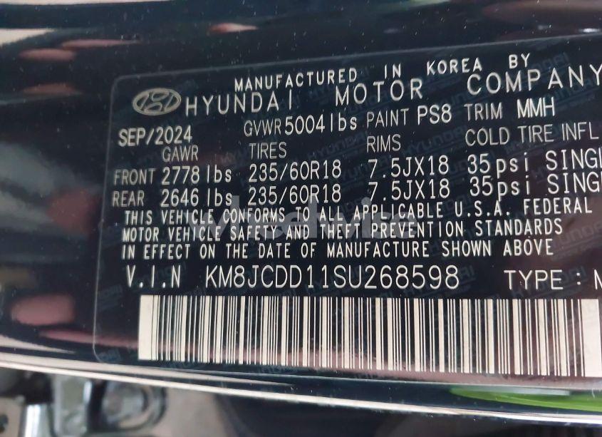 Photo 9 of 2025 Hyundai Tucson HYBRID SEL CONVENIENCE (VIN KM8JCDD11SU268598)