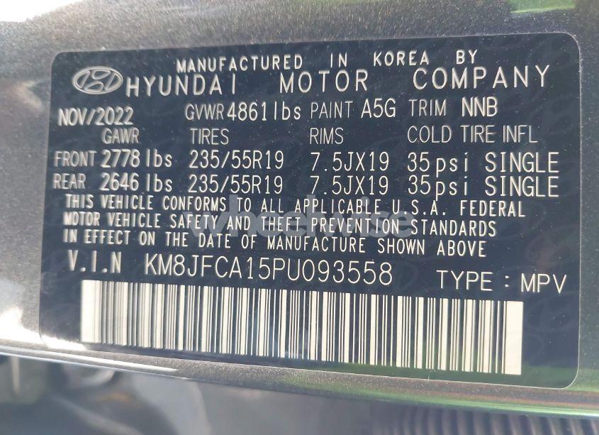 Photo 9 of 2023 Hyundai Tucson HYBRID SEL CONVENIENCE (VIN KM8JFCA15PU093558)