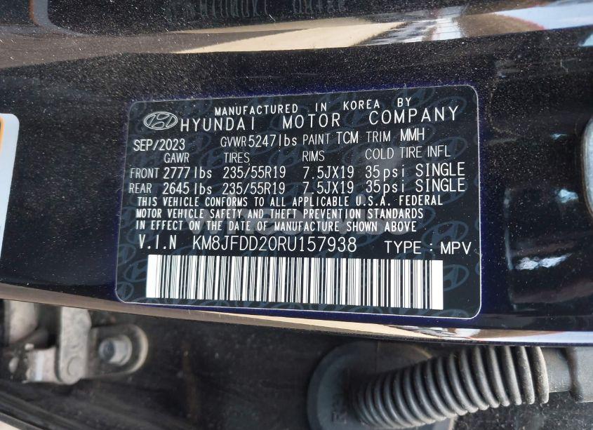 Photo 9 of 2024 Hyundai Tucson PLUG-IN HYBRID LIMITED (VIN KM8JFDD20RU157938)