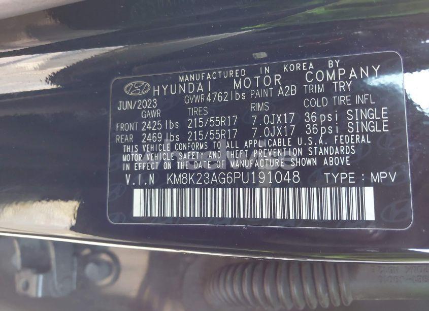 Photo 9 of 2023 Hyundai Kona ELECTRIC SE (VIN KM8K23AG6PU191048)