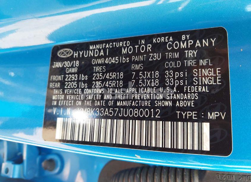 Photo 9 of 2018 Hyundai Kona LIMITED (VIN KM8K33A57JU080012)