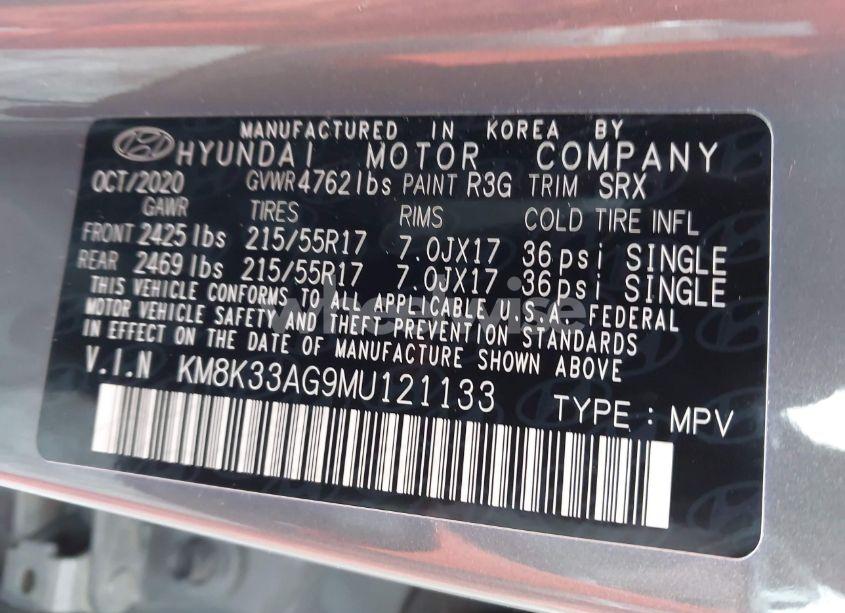 Photo 9 of 2021 Hyundai Kona ELECTRIC LIMITED (VIN KM8K33AG9MU121133)