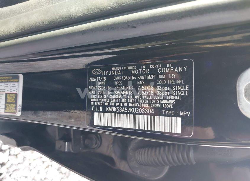 Photo 9 of 2019 Hyundai Kona ULTIMATE (VIN KM8K53A57KU203304)