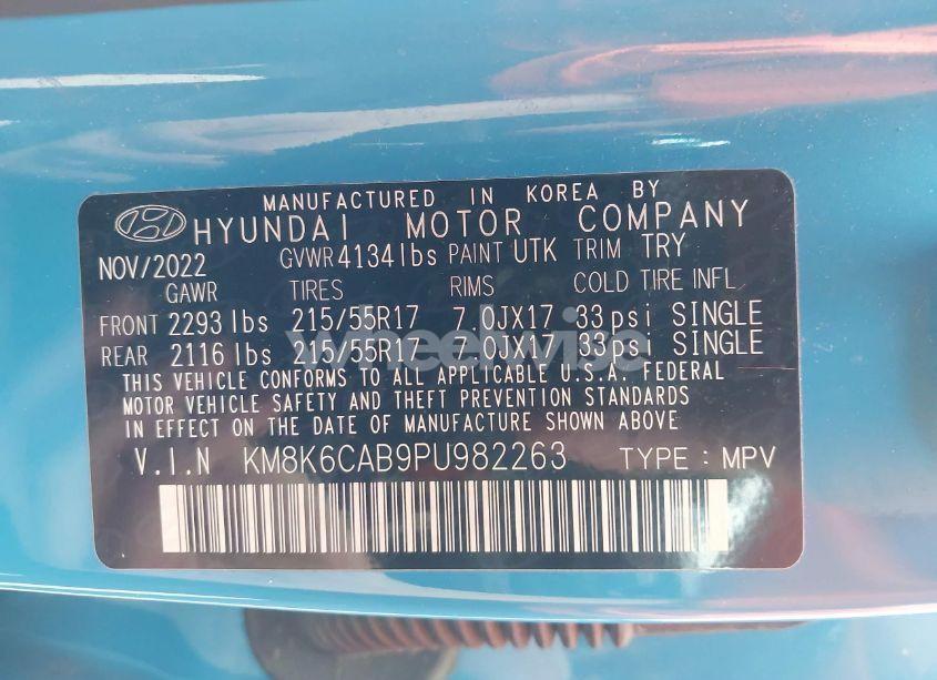 Photo 9 of 2023 Hyundai Kona SEL (VIN KM8K6CAB9PU982263)