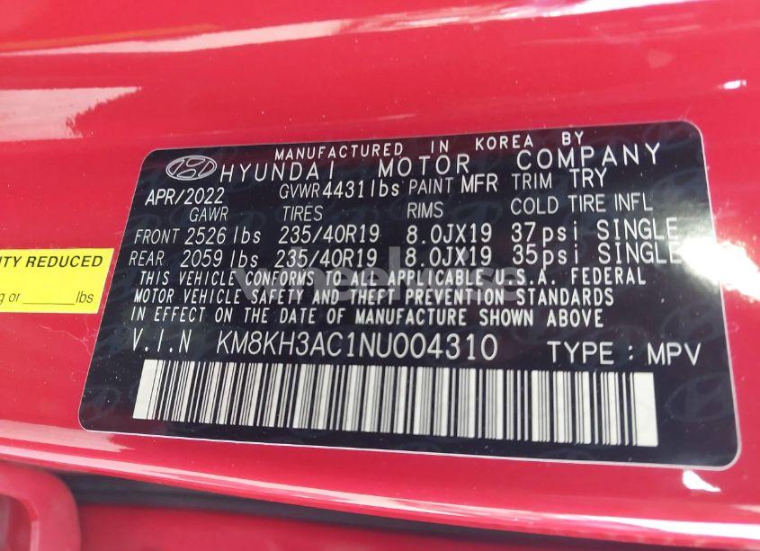 Photo 9 of 2022 Hyundai Kona N (VIN KM8KH3AC1NU004310)