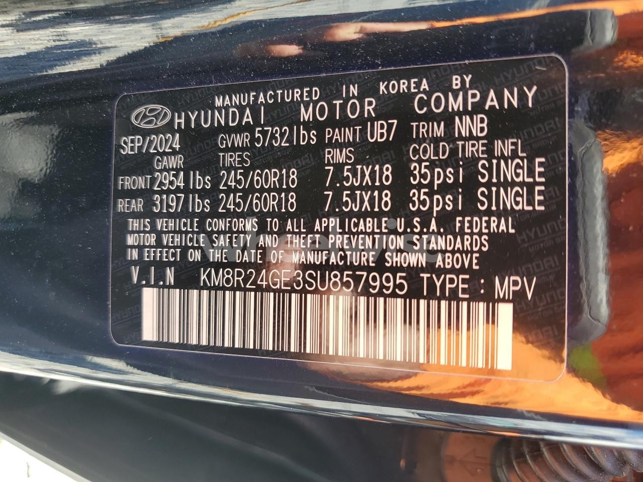 Photo 14 of 2025 HYUNDAI PALISADE SEL (VIN KM8R24GE3SU857995)