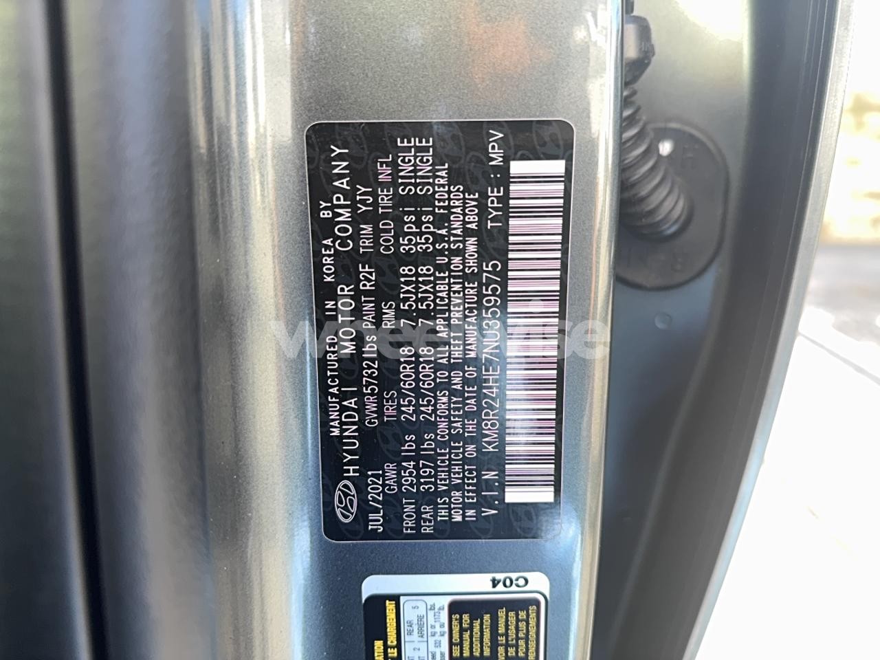 Photo 10 of 2022 HYUNDAI PALISADE SEL (VIN KM8R24HE7NU359575)